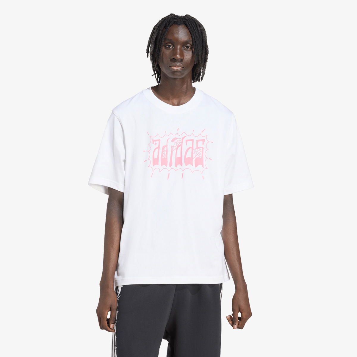 Тениска adidas Originals Graphic Oversized T-Shirt Бяло | JW0207, 0