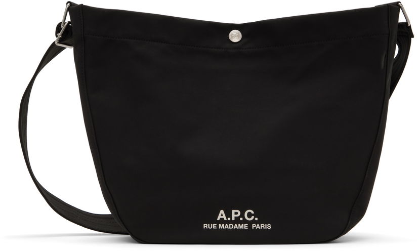 Чанта през рамо A.P.C. Black Journal Crossbody Bag Черно | PSAKR-M61939