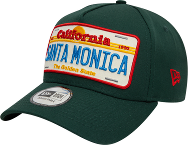 Шапка с козирка New Era Santa Monica License Plate 9FORTY A-Frame Adjustable Cap Зелено | 60595463-60595463, 0