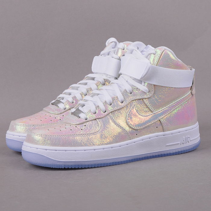 Кецове и обувки Nike Air Force 1 Hi Premium QS W Бяло | 704516-100, 1