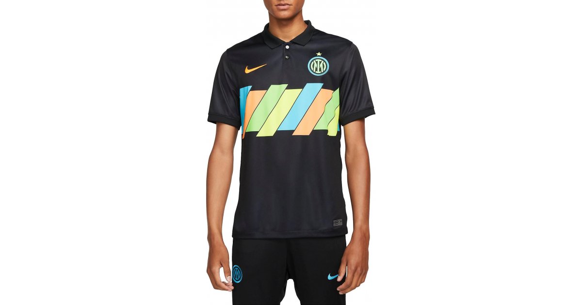Поло тениска Nike Inter Milan 2021/22 Soccer Jersey Черно | db5899-011, 1