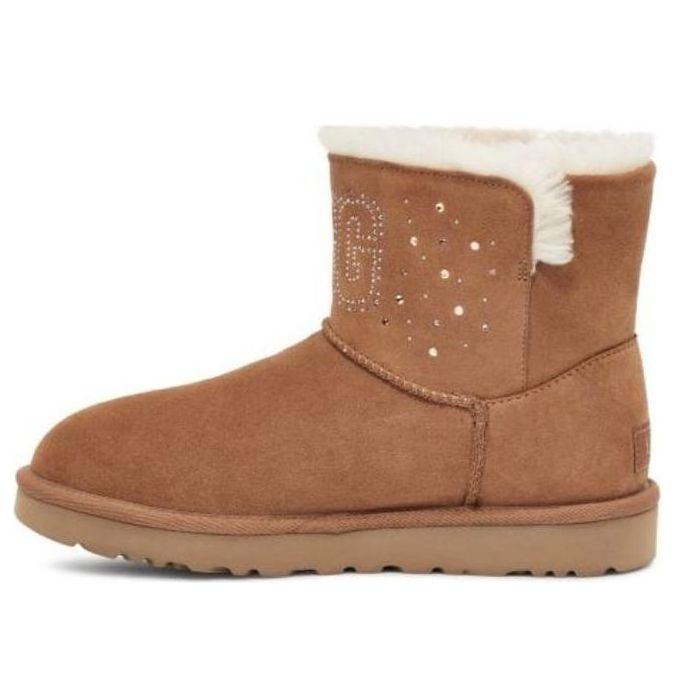 Кецове и обувки UGG Classic Gem Mini Boots Кафяво | 1125911-CHE