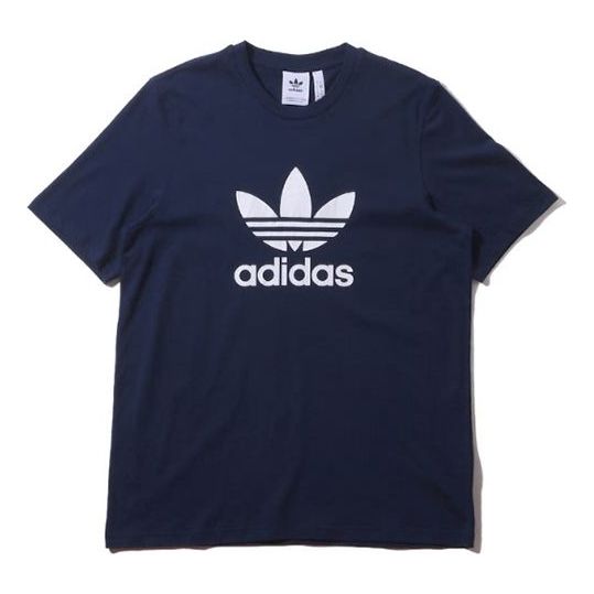 Тениска adidas Originals Originals Trefoil Short Sleeve T-Shirt Синьо | ED4715, 0