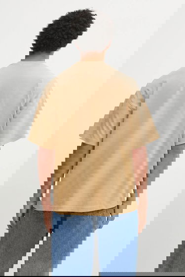 Тениска Carhartt WIP S/S Hudson Pocket T-Shirt Бежово | I035140.07E5F, 2