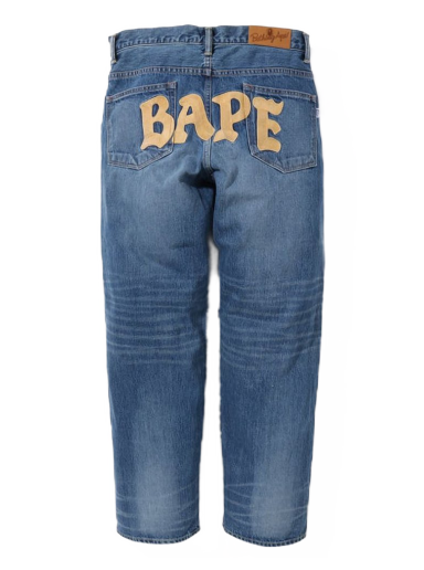 Дънки BAPE Relaxed Fit Denim Jeans Тъмно синьо | 1I80-150-004