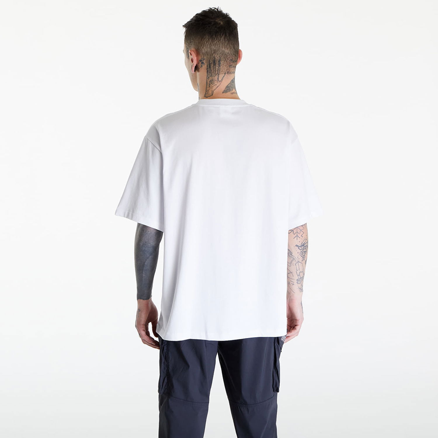 Тениска BAPE A BATHING APE Mad Flame Ape Head Relaxed Fit Tee White Бяло | 001TEK301320M WHT, 1