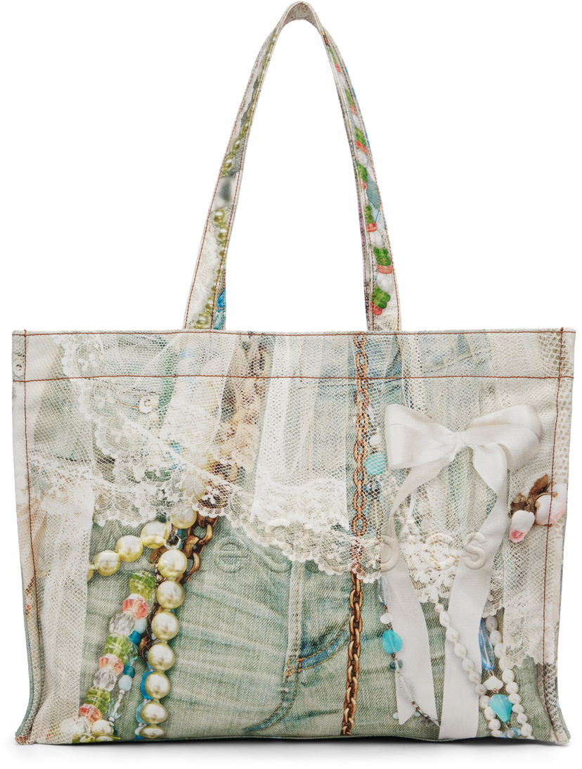 Голяма пазарска чанта Acne Studios Acne Studios Logo Shoulder Tote Многоцветен | C10245-