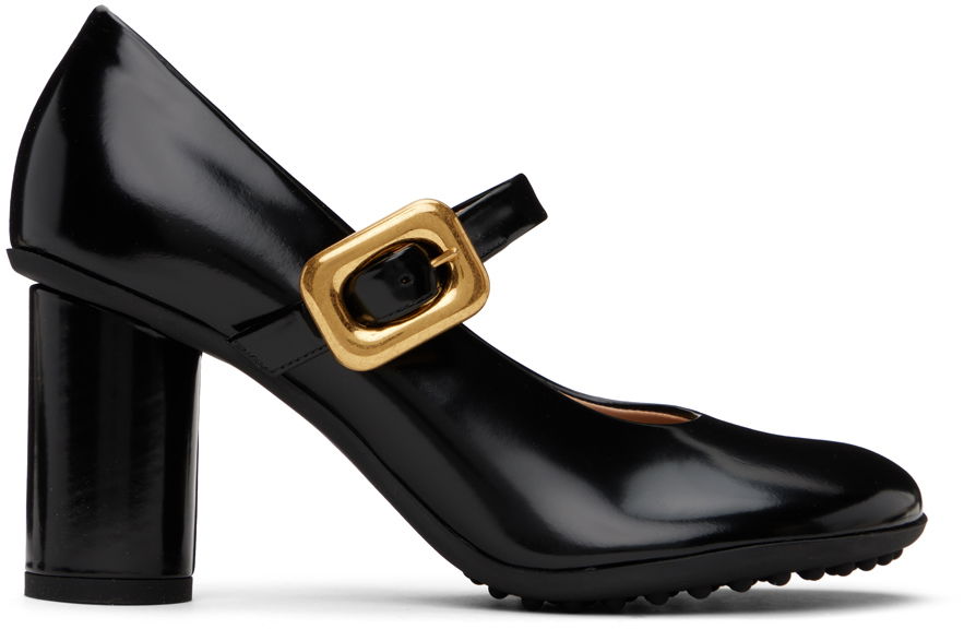 Кецове и обувки Bottega Veneta Square Buckle Pumps Черно | 778536 V2LR0, 0