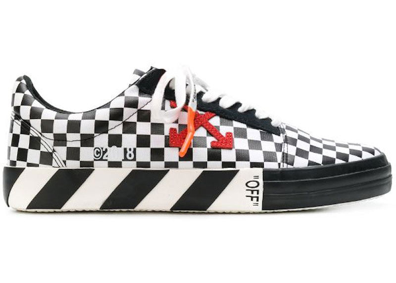 Кецове и обувки Off-White Checked Low Top Red Arrow SS18 Черно | OMIA085E183510019900, 0