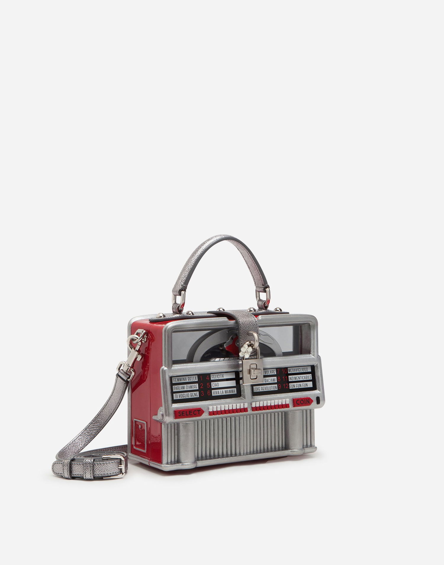 Дамска чанта Dolce & Gabbana Dolce & Gabbana Juke-box Dolce Box Handbag Металик | BB5970AM35187647, 1