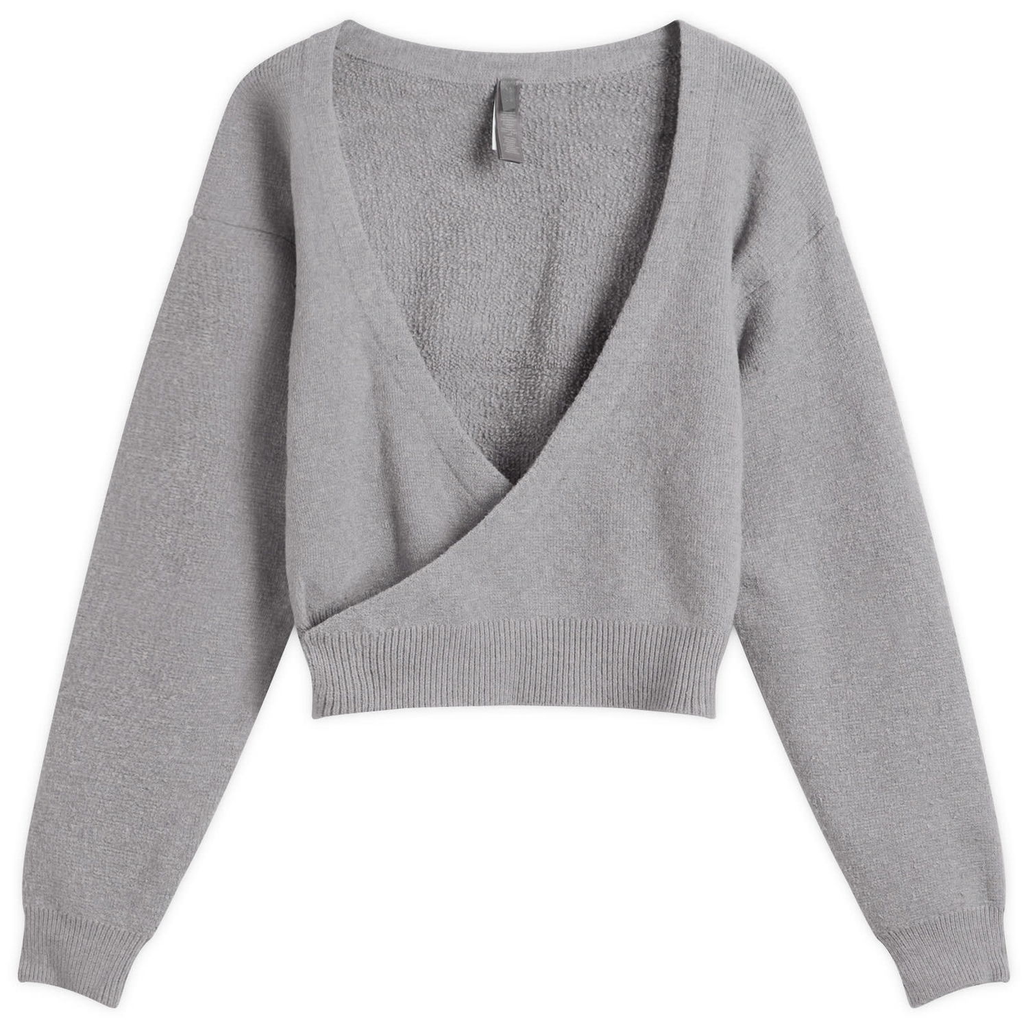 Пуловер SKIMS Textured Knit Crop Cardigan Сиво | LS-LST-9922W-DHG, 0