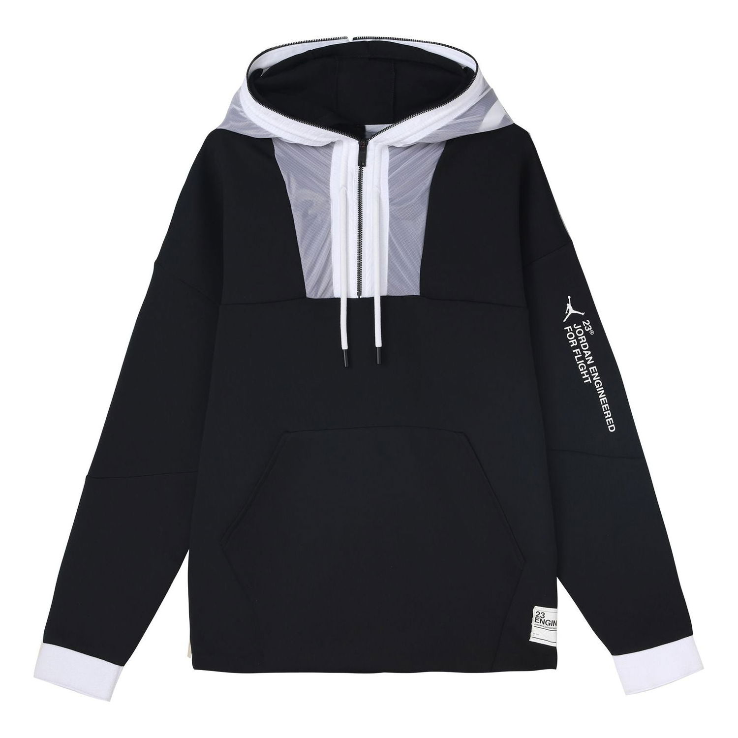 Суитчър Jordan Jordan Engineered 1/2 Zipper Hoodie Черно | AT9780-010, 0