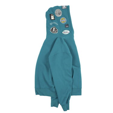 Суитчър Pleasures Worms Hoodie Тюркоазено | P23F022-GREEN, 11
