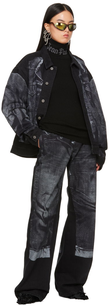 Яке Jean Paul Gaultier Jean Paul Gaultier Trompe L'œil Denim Jacket Черно | 23/15-U-VE026ILP-D009-00, 3