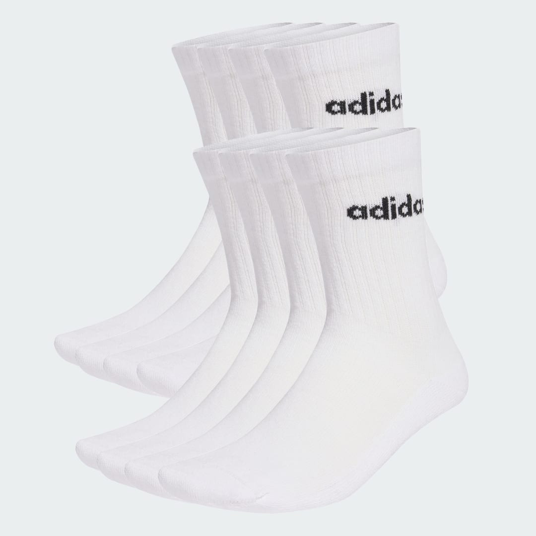 Чорапи adidas Performance Socks Linear Cushioned 10 Pair Pack Бяло | KF9091, 0