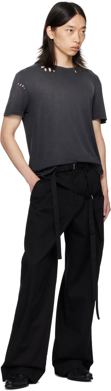 Тениска Ann Demeulemeester Ann Demeulemeester Eternal Eagle Baptist Distressed T-Shirt Черно | B0013414-FA638-098, 3