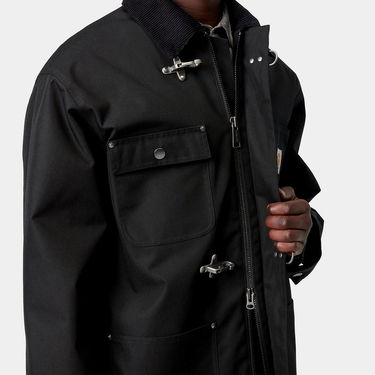 Палта Carhartt WIP Adair Coat with Corduroy Collar and Toggle Fasteners Черно | I035969_6, 3