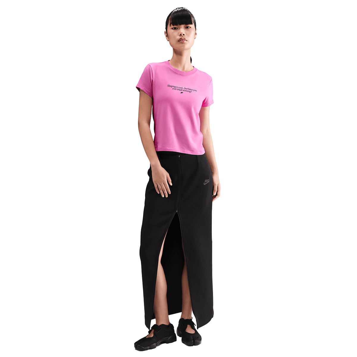 Тениска Nike NSW Knit Crop T-Shirt Розово | IM9275-675, 0