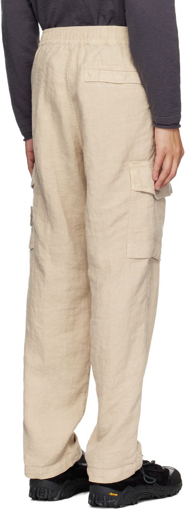 Карго панталони Stone Island Stone Island Diagonal Linen Cargo Pants Бежово | K1S15 3100029 S00F8, 2