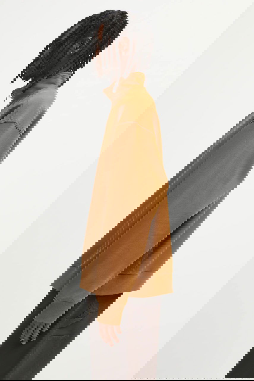 Суитчър Carhartt WIP Half Zip American Script Sweatshirt Кафяво | I027014.HZXX, 1