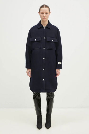 Яке MAISON KITSUNÉ Maison Kitsune Workwear Wool Shirt Jacket Синьо | NW02211WM0026, 0