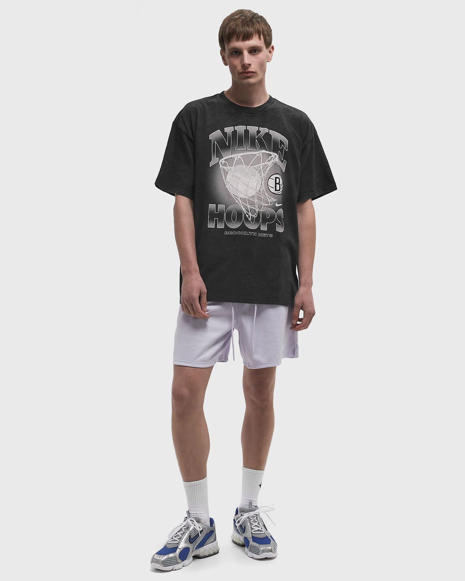 Тениска Nike NBA Max90 Brooklyn Nets Courtside Short Sleeve T-Shirt Черно | HQ1264-010, 1