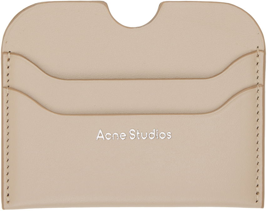 Портфейл Acne Studios Slim Card Holder Бежово | CG0234-, 0