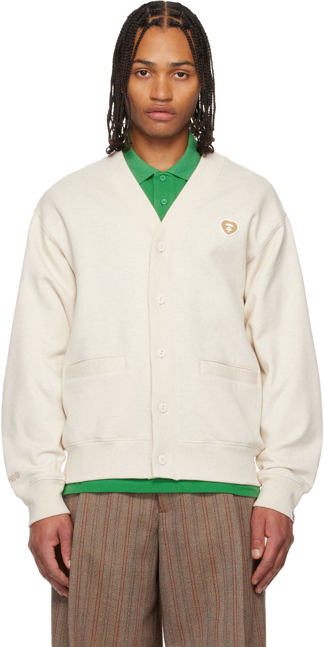 'AAPENOW' Heart Moonface Cardigan