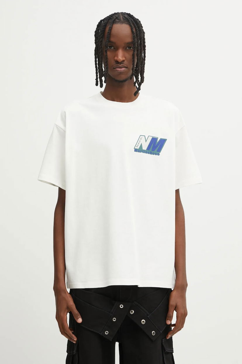 Тениска Napapijri Napapijri x Martine Rose Printed T-shirt Бяло | NP0A4HEWN1A1
