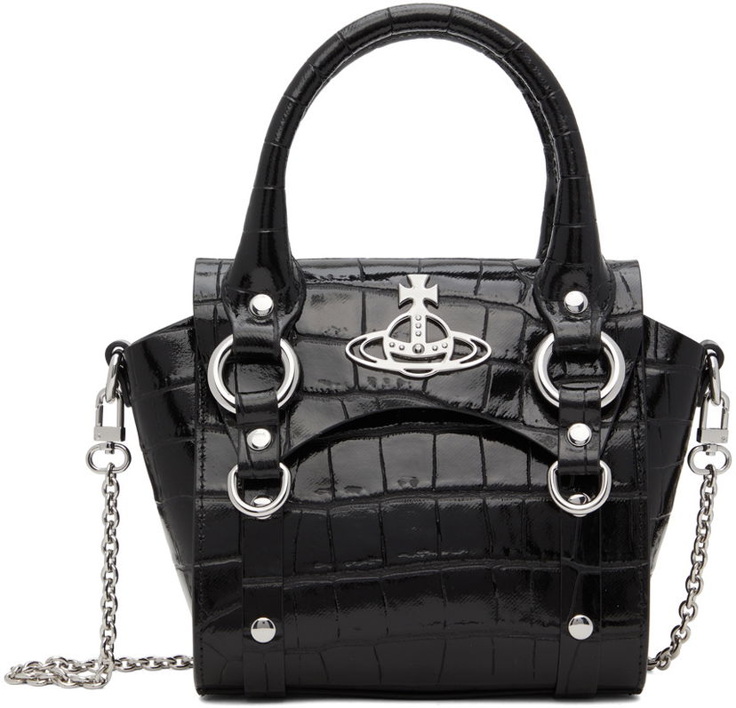 Дамска чанта Vivienne Westwood Mini Betty Top Handle Bag Черно | 42010085-L001H-PF