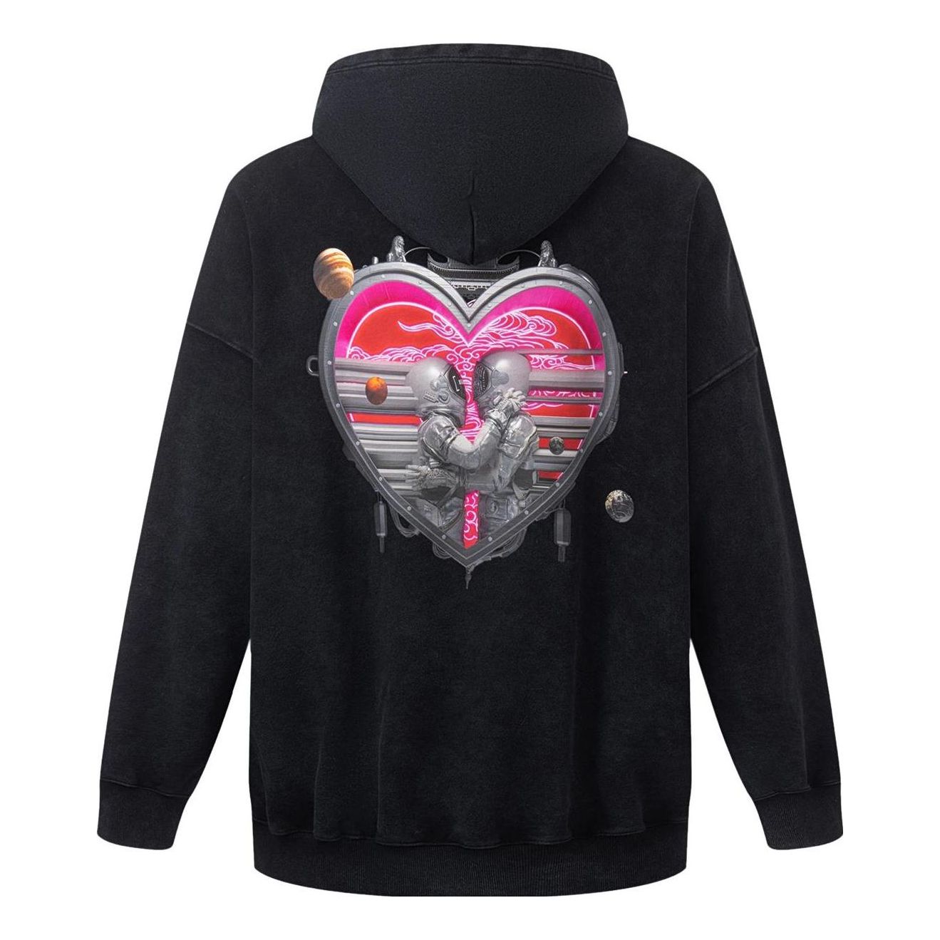 Суитчър Li-Ning Graphic Print Hoodie Черно | AWDT231-1, 0