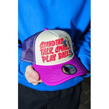 Шапка с козирка New Era New Era 9FORTY Trucker Graphic Baseball Cap Adjustable Лилаво | 60595317, 7