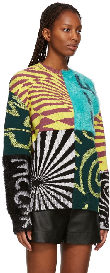 Суитчър Stella McCartney Women's Ed Curtis Edition Patchwork Sweater Многоцветен | 604116S7238, 1