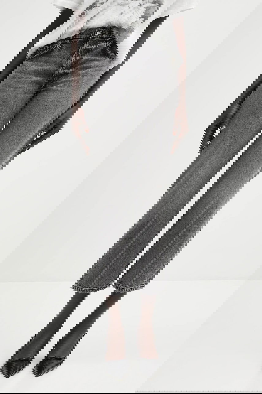 Дънки Anine Bing Kate Jean High Waist Cropped Jeans Сиво | A.06.11158, 0