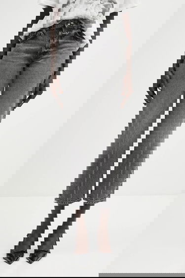 Дънки Anine Bing Kate Jean High Waist Cropped Jeans Сиво | A.06.11158, 0