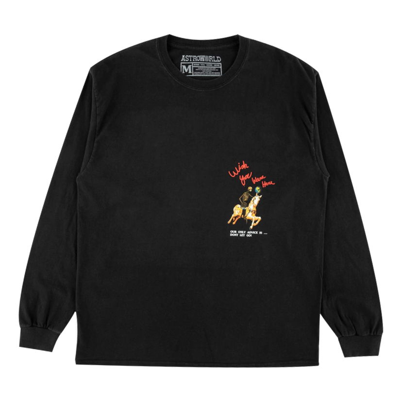 Тениска Cactus Jack by Travis Scott Travis Scott Astroworld Tour Horse Long Sleeve T-Shirt Черно | TC-348