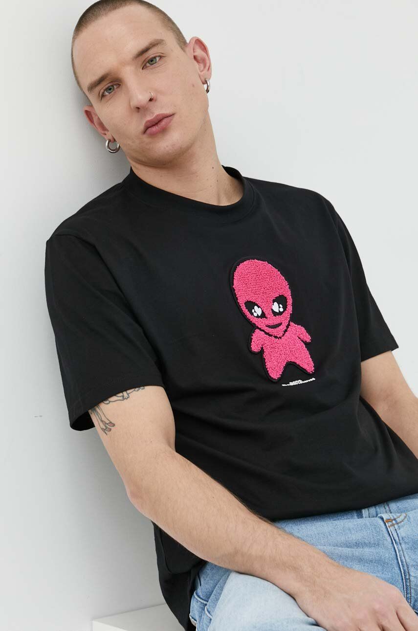 Тениска GCDS Cotton Tee Черно | SS23U130183, 0