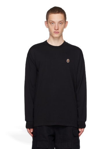 Тениска BAPE Ape Head One Point Черно | 0ZXLTM111053L