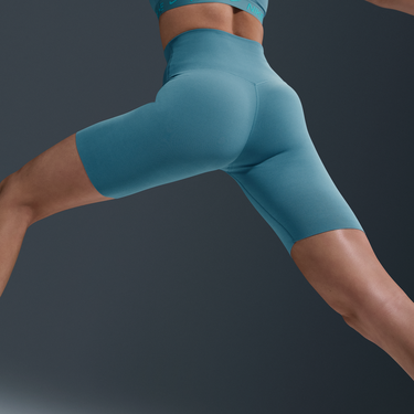 Къси панталони Nike Zenvy High-Waisted 8" Bike Shorts Тюркоазено | DQ6003-006, 3