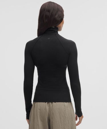 Пуловер lululemon Wool-Blend Turtleneck Base Layer Черно | prod20001527, 2