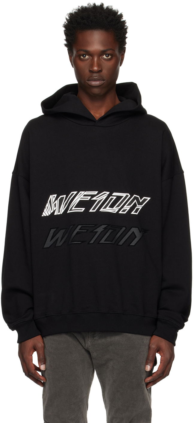 Суитчър We11done We11done Speed Logo Hoodie Черно | WD-TH3-22-776-U-BK, 0