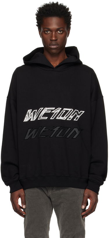 Суитчър We11done We11done Speed Logo Hoodie Черно | WD-TH3-22-776-U-BK, 0