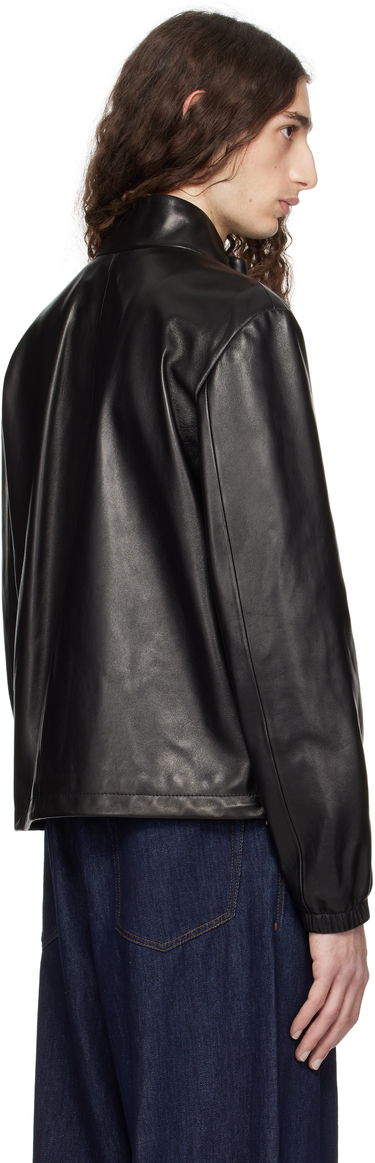 Яке Versace Versace Plongé Leather Jacket Черно | 1019606_1A14141, 2