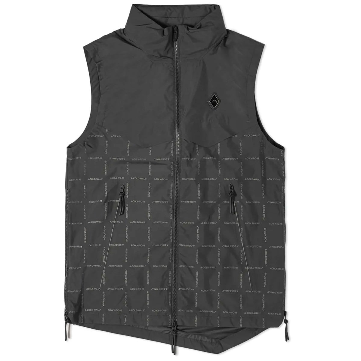 Пуловер A-COLD-WALL* Grisdale Storm Gilet Vest Сиво | ACWMO146-BLK, 0