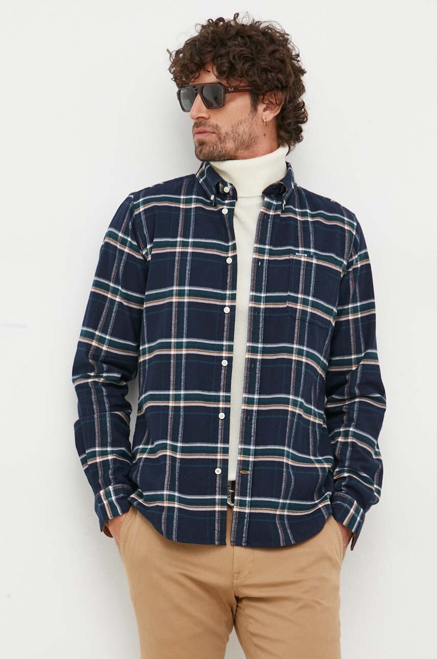Риза Barbour Barbour Slim Fit Button-Down Shirt Тъмно синьо | MSH5037, 0