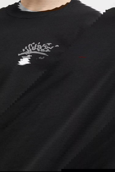 Тениска Neighborhood Long-sleeve T-shirt with Donut and Ghost graphic Черно | 252PCNH.LT10, 4