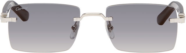 Signature C Rimless Square Gradient Sunglasses