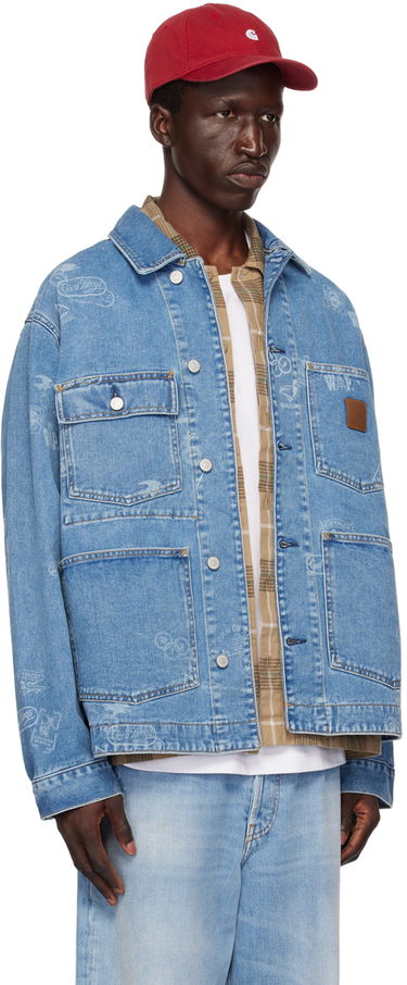 Яке Carhartt WIP Stamp Print Denim Jacket Синьо | I033743, 1
