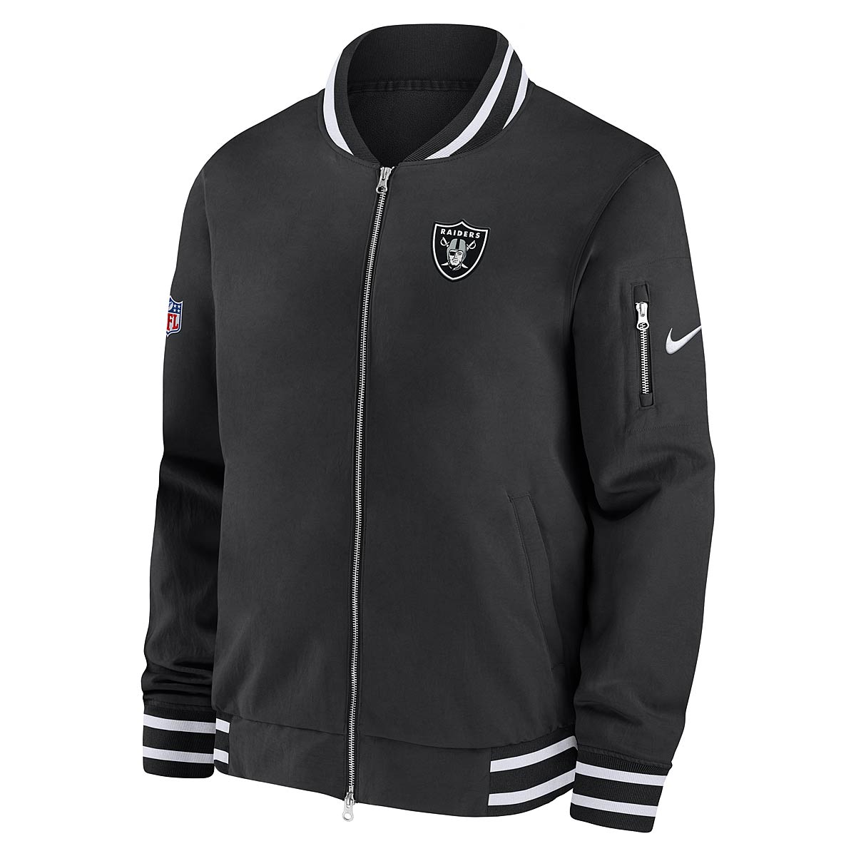 Яке Nike NFL COACH BOMBER LAS VEGAS RAIDERS, Черно | 00ML-00A-8D-V6U, 1