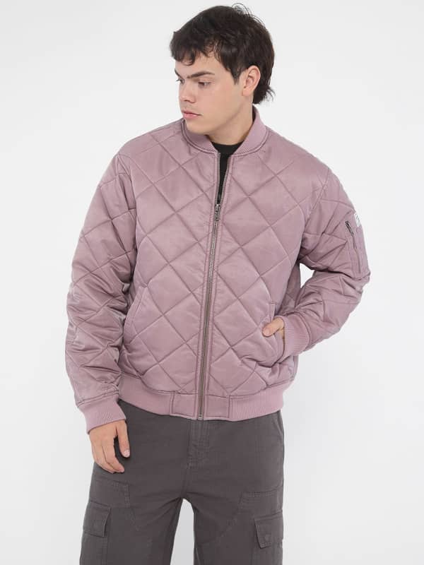 Яке бомбър GUESS Originals Twill Bomber Jacket Лилаво | M4BL51WFA20